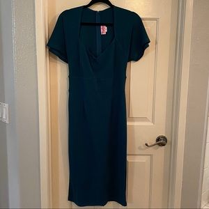 Pinup Girl Clothing Teal Dress